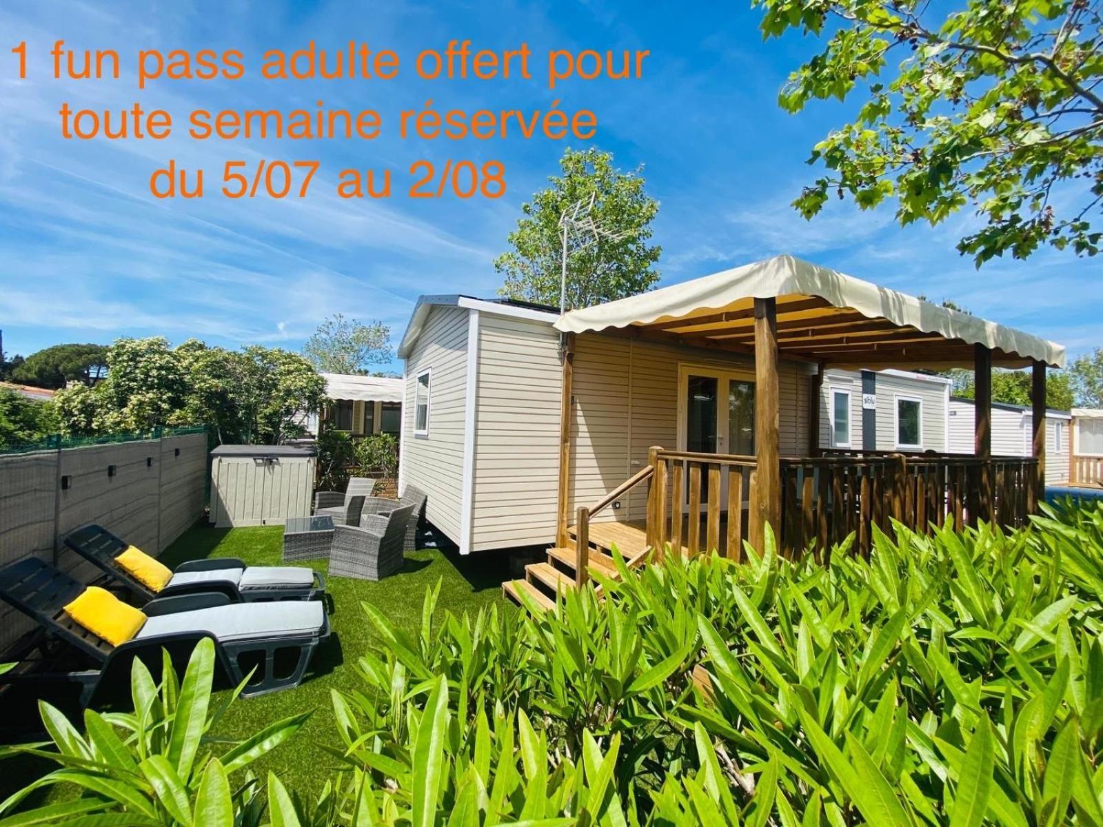 Mobil Home Familial Neuf De 2024 Pour 8 Personnes Valras-Plage Dış mekan fotoğraf